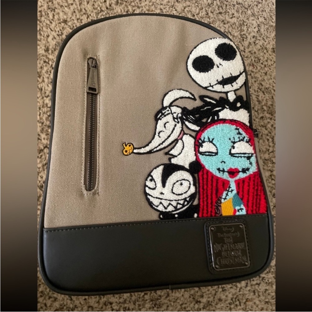 Loungefly Disney The Nightmare Before Christmas Chenille Characters Backpack